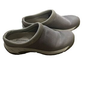 Merrell Clogs Womens Size 7 Gray SlipOn Encore Breeze 3 Comfort Mesh Walking